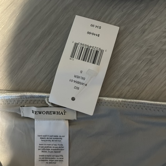 WeWoreWhat silver bikini NWT - Picture 6 of 6